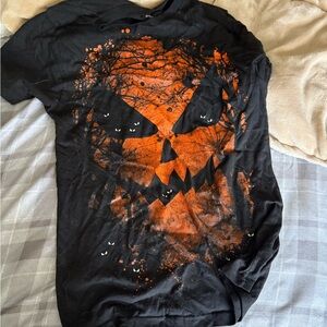 Black and Orange Graphic Men's Shirt